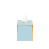 Mattie Square Tissue Box Cover - Cool Blue