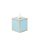 Mattie Square Tissue Box Cover - Cool Blue