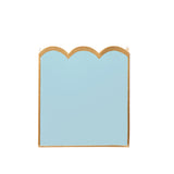 Gracie Scarlet Wastebasket Cool Blue & White