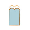 Gracie Scarlet Wastebasket Cool Blue & White