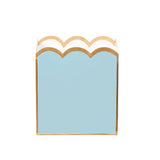Gracie Scarlet Wastebasket Cool Blue & White