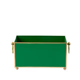 Mattie Rectangular Cachepot Planter 6x12 - Emerald Green