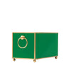 Mattie Rectangular Cachepot Planter 6x12 - Emerald Green