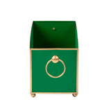 Mattie Rectangular Cachepot Planter 6x12 - Emerald Green