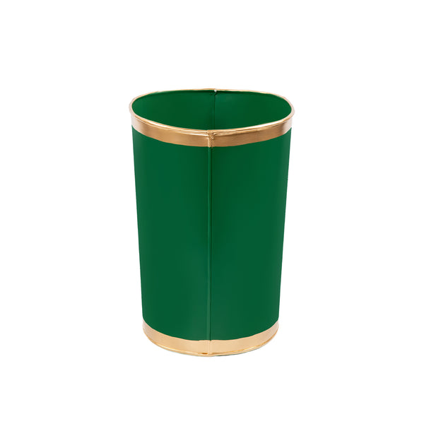 Mattie Oval Wastebasket - Emerald Green