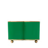 Mattie Quatrefoil Cachepot Planter - Emerald Green