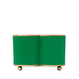 Mattie Quatrefoil Cachepot Planter - Emerald Green