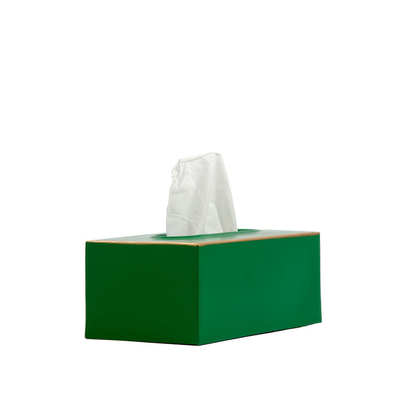 Mattie Rectangular Tissue Box Cover - Emerald Green