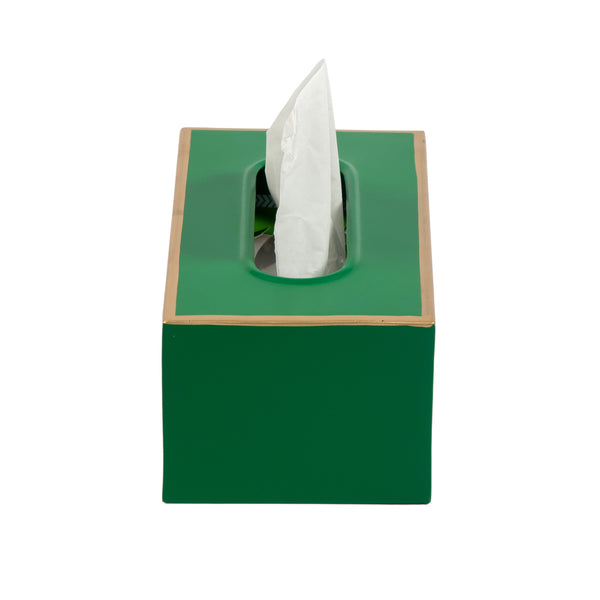 Mattie Rectangular Tissue Box Cover - Emerald Green