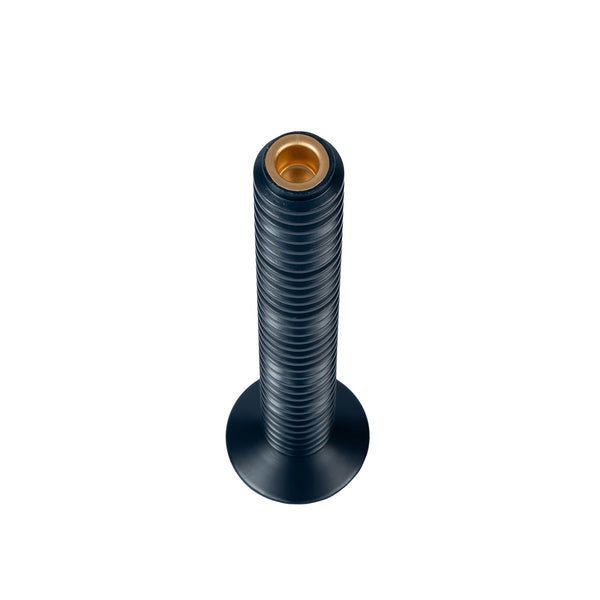 Mattie Tall Spiral Taper Candle Holder - 13" - Indigo Blue