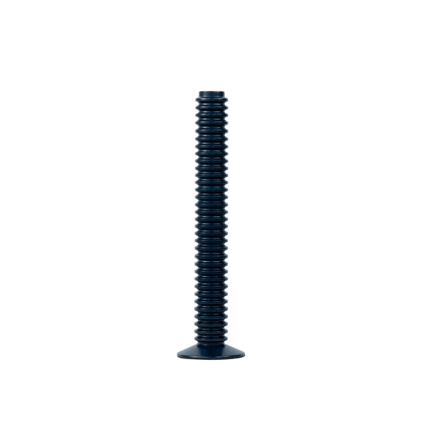 Mattie Tall Spiral Taper Candle Holder - 13" - Indigo Blue