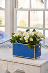 Mattie Rectangular Cachepot Planter 6x12 - Indigo Blue