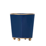 Mattie Round Cachepot Planter - Indigo Blue