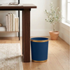 Mattie Oval Wastebasket - Indigo Blue