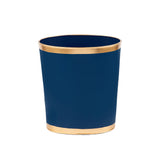 Mattie Oval Wastebasket - Indigo Blue