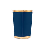 Mattie Oval Wastebasket - Indigo Blue