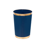 Mattie Oval Wastebasket - Indigo Blue