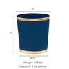 Mattie Oval Wastebasket - Indigo Blue