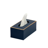 Mattie Rectangular Tissue Box Cover - Indigo Blue