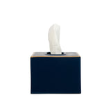Mattie Rectangular Tissue Box Cover - Indigo Blue