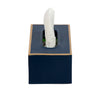 Mattie Rectangular Tissue Box Cover - Indigo Blue