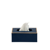 Mattie Rectangular Tissue Box Cover - Indigo Blue