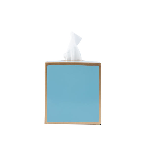 Mattie Square Tissue Box Cover Light Blue - Avail 5/15