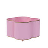 Mattie Quatrefoil Cachepot Planter Light Pink