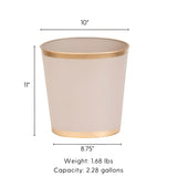 Mattie Oval Wastebasket - Natural