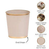 Mattie Oval Wastebasket - Natural