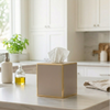 Mattie Square Tissue Box Cover - Natural