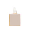Mattie Square Tissue Box Cover - Natural