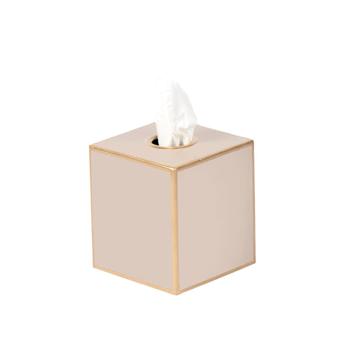 Mattie Square Tissue Box Cover - Natural