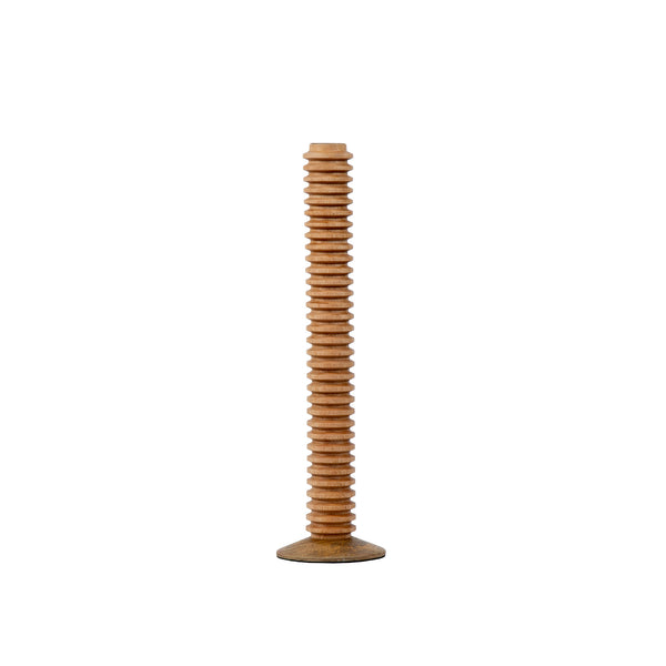 Mattie Tall Spiral Taper Candle Holder - 13" - Natural Finish