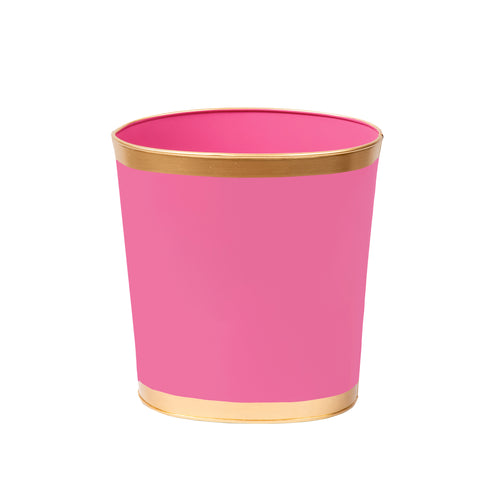 Mattie Oval Wastebasket Pink