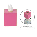 Mattie Tissue Box Cover Pink