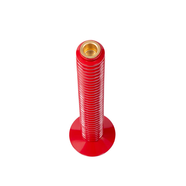 Mattie Tall Spiral Taper Candle Holder - 13" - Red