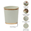 Mattie Oval Wastebasket - Sage Green