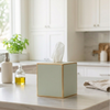Mattie Tissue Box Cover - Sage Green