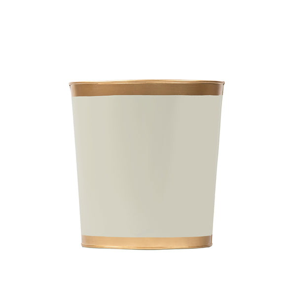 Mattie Oval Wastebasket Taupe