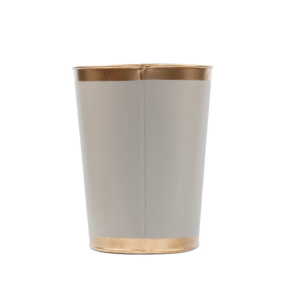 Mattie Oval Wastebasket Taupe