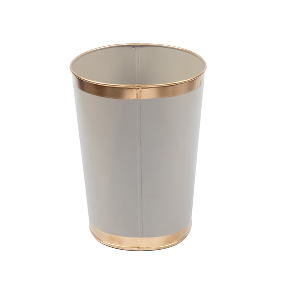 Mattie Oval Wastebasket Taupe