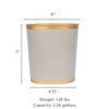 Mattie Oval Wastebasket Taupe