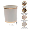 Mattie Oval Wastebasket Taupe