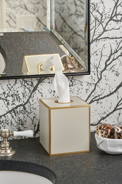 Mattie Tissue Box Cover Taupe