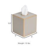 Mattie Tissue Box Cover Taupe