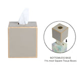 Mattie Tissue Box Cover Taupe