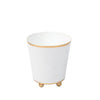 Mattie Round Cachepot Planter White