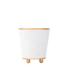 Mattie Round Cachepot Planter White