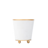 Mattie Round Cachepot Planter White